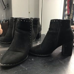 Black ankle booties